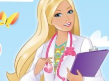 Gra online Barbie - Ready, Set, Check-Up - Barbie Doctor z kategorii Dla dziewczy