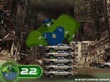 Gra online Ben 10 Ultimate Alien Humungousaur Super Giant Strength - Ben 10 Siła Hulka z kategorii Zręcznościow