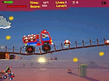 Gra online Mario Turbo Race 2 - Turbo Wyścig Mario 2 z kategorii Wyścigowe