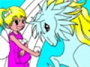 Coloring Sarah And Her Pony - Pokoloruj Sarę I Jej Kucyka