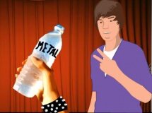 Bieber Bottle Bash - Przywal Bieber'owi Butelką
